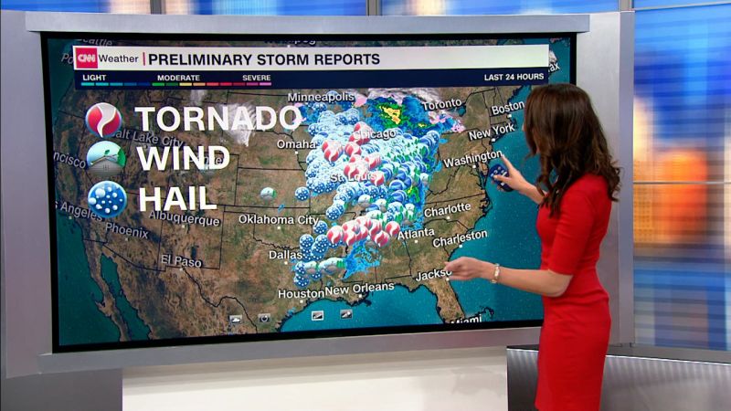 Deadly tornado outbreak wreaks havoc across the South and Midwest, leaving 10 dead and many more injured