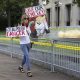 Tense Atmosphere: Subdued Crowd Gathers at Washington Courthouse for Trump's Arraignment